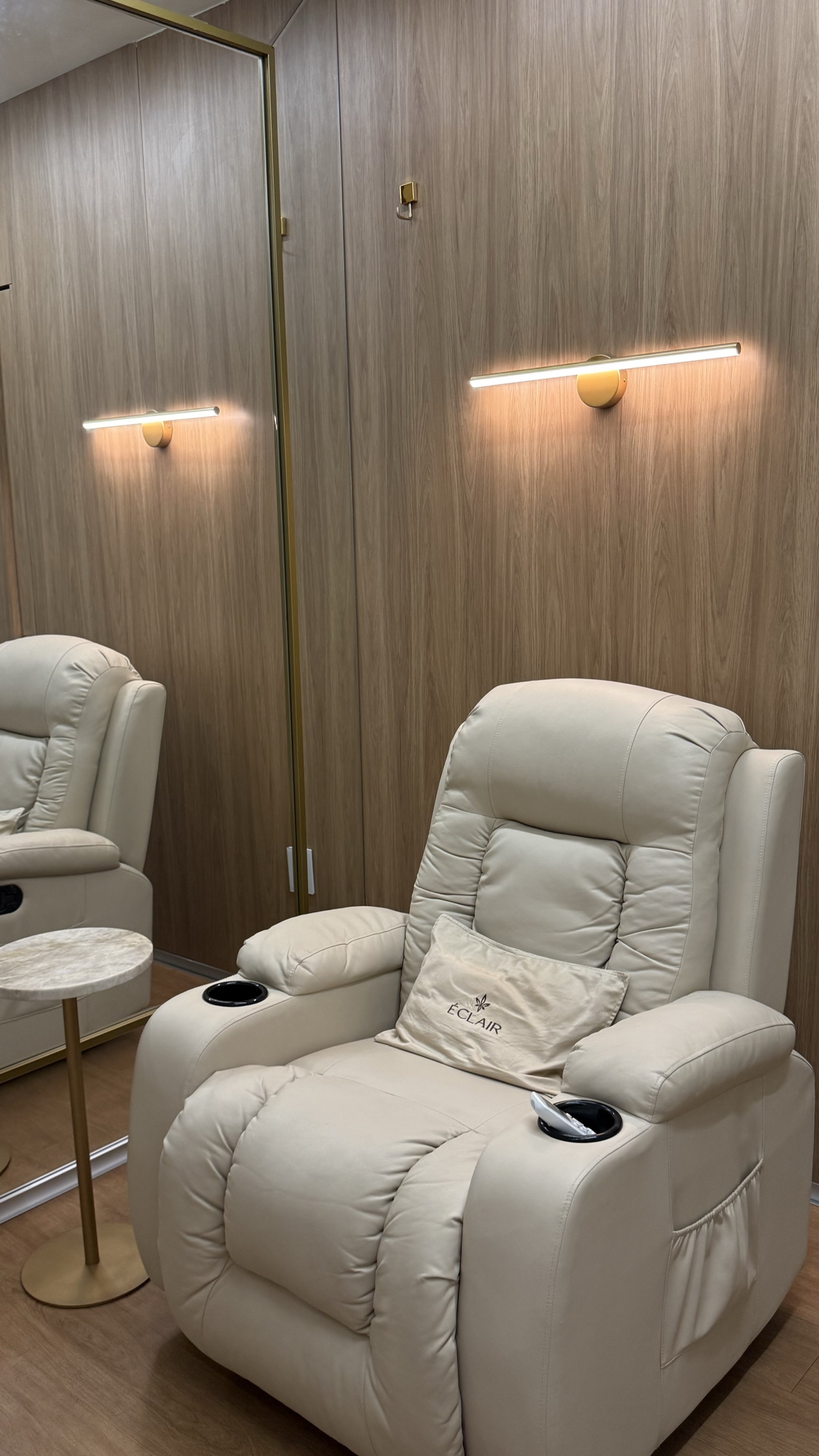 Sala de relaxamento da Clínica Éclair